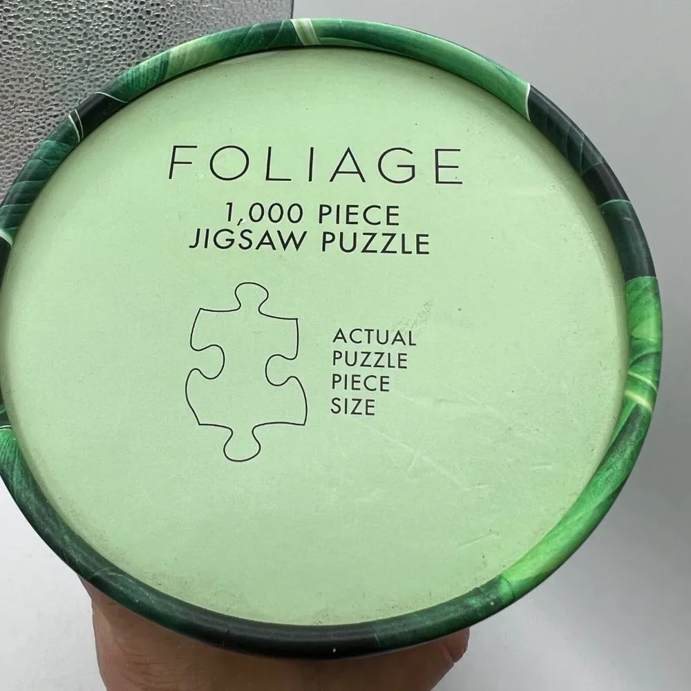 Professor Puzzle 1000 Piece Puzzle Canister Puzzle Foliage Green